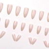 24 PCS Press on Nails Medium Almond Fake Nails Glossy