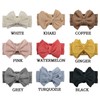 Esumun Baby Girls Waffle Knitting Hair Bow Headwrap, Wool Knitted