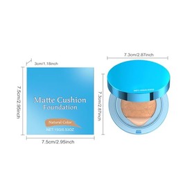 Corrector de Imperfecciones en Base Cushion | Base de Maquillaje Mate de Larga Duración para Mujer,Crema Maquillaje de Larga Duración para Regalar
