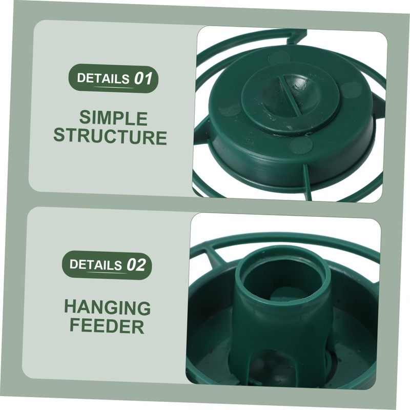 MERRYHAPY Hanging Deck Mount Bird Feeder Large Outdoor Tray Feeder