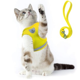 Supet Cat Harness, Harness for Cats, Escape Proof Puppy Harness, Soft Rabbit Harness with Lead for Kitten, Dogs, Chihuahua