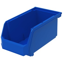 ReadySpace Plastic Containers for Organizing and Storage Bins for Closet, Kitchen, Office, or Pantry Organization, Large, 6-Pack, Blue