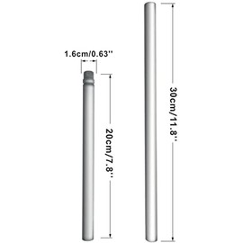 Efperfect Modern Sputnik Chandelier Extension Downrod Pole 2 Pack (Chrome)