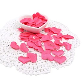 Satin Hearts for Wedding Table Decorations-valentine Day-500 Pcs (Red)