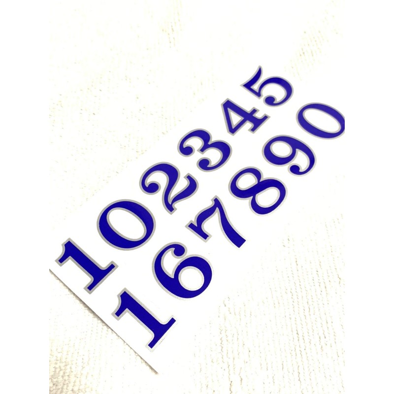 XIAXIN Waterproof PVC Number Sticker Set Weatherproof Waterproof Number Stickers