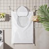 Hanging Breathable Nylon Laundry Bag with Round Zipper Opening, Mesh