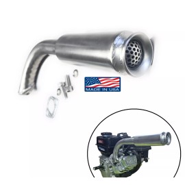 andrei-x Stainless steel Tight angle Exhaust Pipe For: Predator 212cc, Honda GX160 GX200