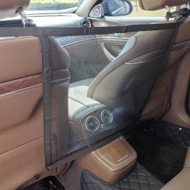 Kiturek Dog Car Net Barrier, Pet Car Divider Back Seat Barrier Net, Vehicle Divider