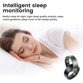 Smart Ring, Health Management (2024 New Smart Wearable Device), Sleep Management, Smart Ring, Health Care, 8 Exercise Modes, 3 Types of Data Measurement Functions, IP68 Waterproof, USB Magnetic