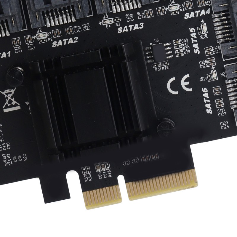 PCIe 3.0 X4 to SATA 3 Adapter Card High Speed