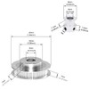 Befenybay 2Kit 2GT Synchronous Wheel 20 & 60 Teeth 8mm