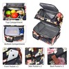 LOKASS Lunch Bag Women Double Deck Insulated Lunch Box Large