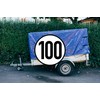 tradercat Car Sticker for Trailers, Motorhome, Truck, Bus 100 km/h,