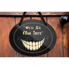 schilderkreis24 Tin Sign Funny Saying "We're All Mad Here" Decorative