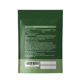 Nutrivo Oregano Oil Capsules | High Strength Oil of Oregano - 150mg Per Soft Gel | High Carvacrol Content | Immune & Digestive Support | Cold Pressed, Non-GMO & UK Made