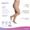 SIGVARIS Women’s Style Sheer 780 Open Toe Pantyhose 15-20mmHg -