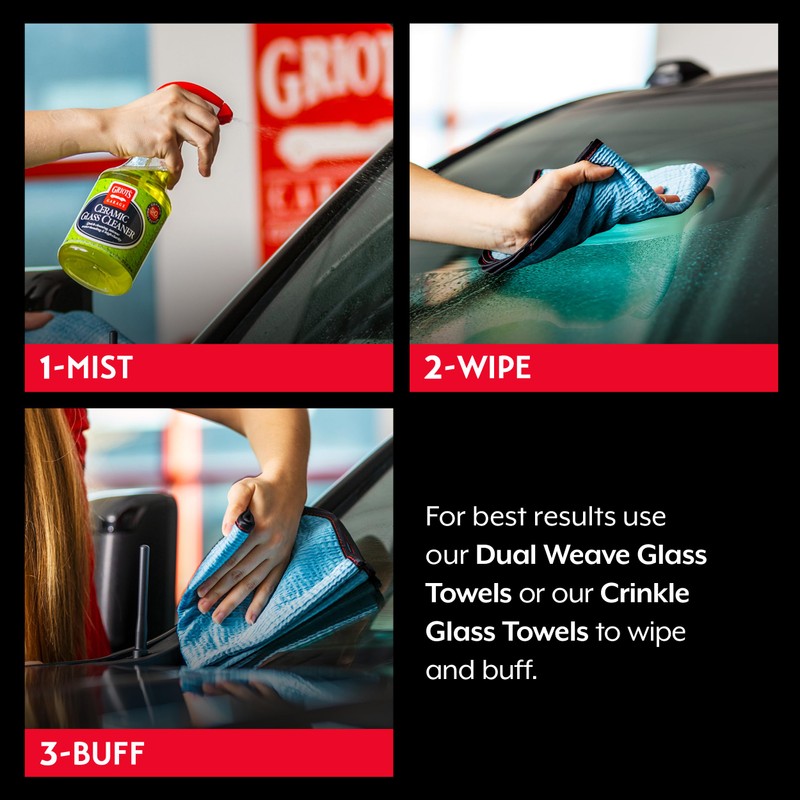 Griot's Garage Ceramic Glass Cleaner Spray for Car Windows, Windshields,