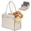 2-in-1 Stylish Dog Purse Carrier Soft-Sided Carriers Travel Tote Bag