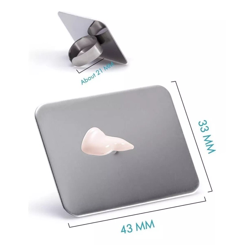 DFS Beauty 3 Piezas Paleta Anillo De Acero Para Mezcla