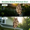 Lifreer Woodpecker Bird Scare Devices, 2PCS Owl Shape Reflective Deterrents