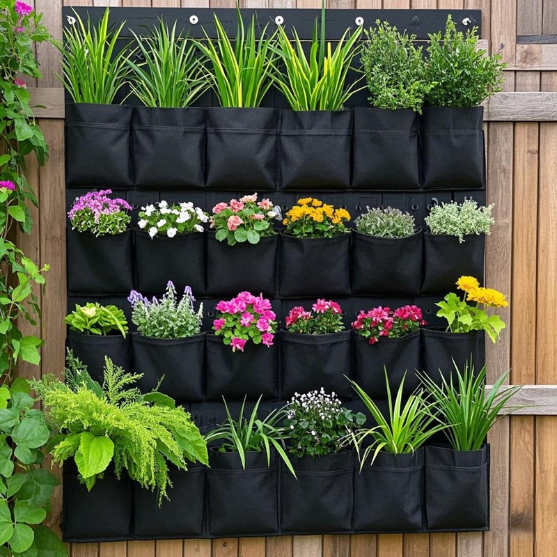 MANCHAP 36 Pockets Vertical Garden Wall Planter, Hanging Wall Planter