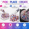 Resin Rhinestone Kit for Bedazzling – 40-Color Flatback Gems with