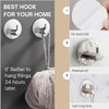 Miliocry 6 Packs Bathroom Towel Hooks, Adhesive Hooks Heavy Duty