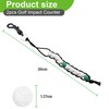 DHWEKU 2 x golf impact counter, golf counting chain, golf