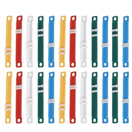 DOITOOL 100pcs Plastic Binding Clips for Loose-Leaf Files Paper Fasteners for Organizing Documents for Office and School Stationery Supplies