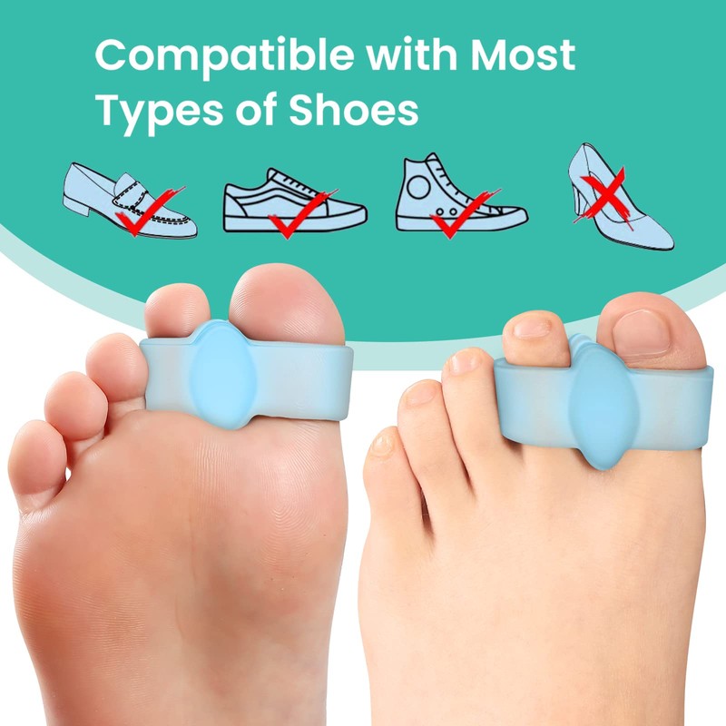 Welnove Toe Separators with 2 Loops - Pack of 12
