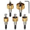5pcs Hole Saw Set Hole Cutter 16/18.5/20/25/30mm HSS Metal Core