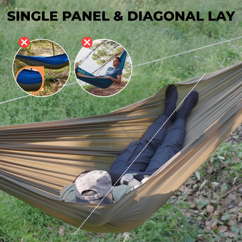 Onewind 11ft Ultralight Camping Hammock, Portable Hammock, 40D 1.7oz Nylon