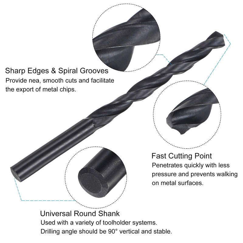 sourcing map Tap and Drill Bit Set, 3/8-16 UNC Thread