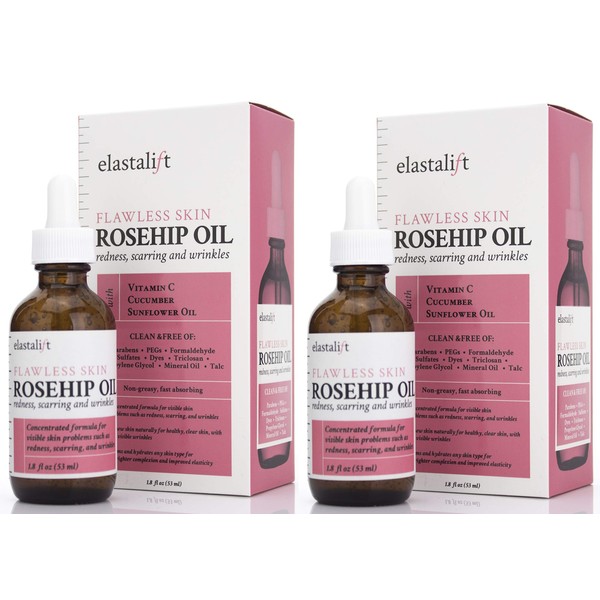 Elastalift Rosehip Oil for face with Vitamin C and Cucumber.