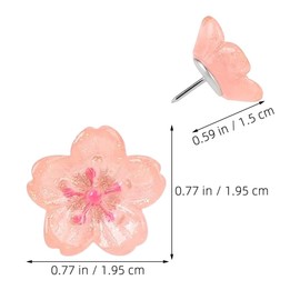 Operitacx 1set Pin Bulletin Board Decorative Push Pins Flower Office Accessories Cork Board Accessories Decorative Thumb Tacks Flower Thumb Tacks Pink Resin 30pcs