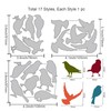 GLOBLELAND Birds Cutting Dies Metal Crows Pigeons Animals Cutting Cuts