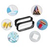 Clear Pencil Case Black, 2 pcs Makeup Toiletries Bag, Clear