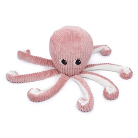 LES DÉGLINGOS - Filou la Octopus Maman et Son Bébé 65 cm - Pink - Les PIPOTOS - Cuddly Toy for Babies - Plush Toy Baby - Gift for Birth
