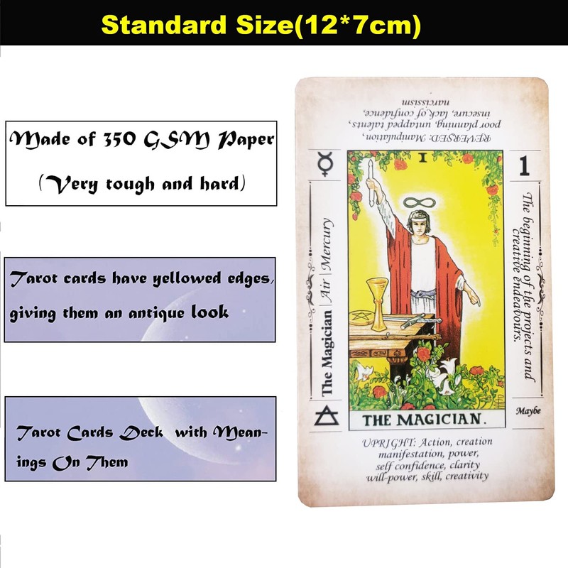 Tarot Cards Deck with Meanings On Them,Tarot Cards Deck for
