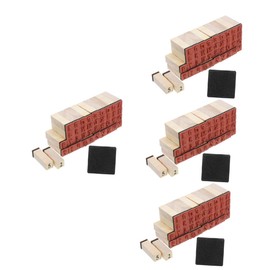 Operitacx 160 Pcs Alphanumeric Stamp Alphabet Stamps Scrapbooking Journal Stamps Small Wood Stamps Scrapbook Supplies Small Vintage Stamps Craft Stamps Small Stamps Letter Periodicals Wooden