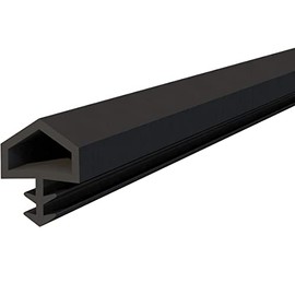 cyclingcolors Door Seal, Black, Flexible Rubber PVC TPE 10 mm x 5.5 mm, Room Doors, Room Door Seal, Anti-Stretch Thread, Front Door Seal, Door Stop Seal, Window Seal, Rubber Seal (Length 10 m)