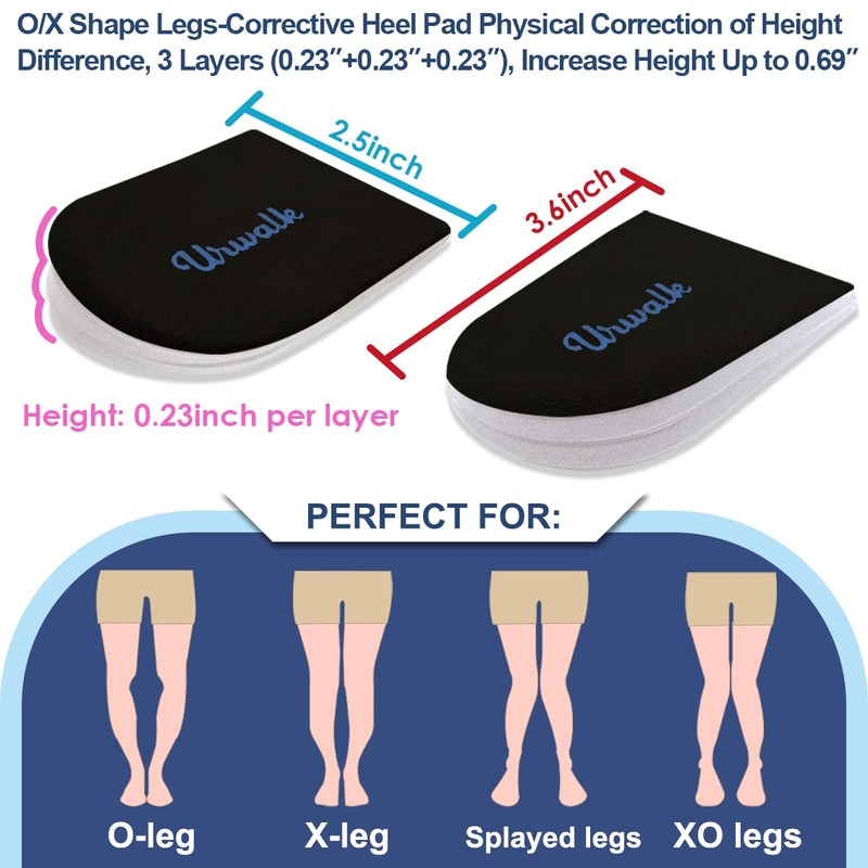 Urwalk - Almohadillas protectoras para el talón para hombres y