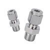 Unifizz 304 Stainless Steel Compression Tube Fittings,Tube OD 10mm, Thread