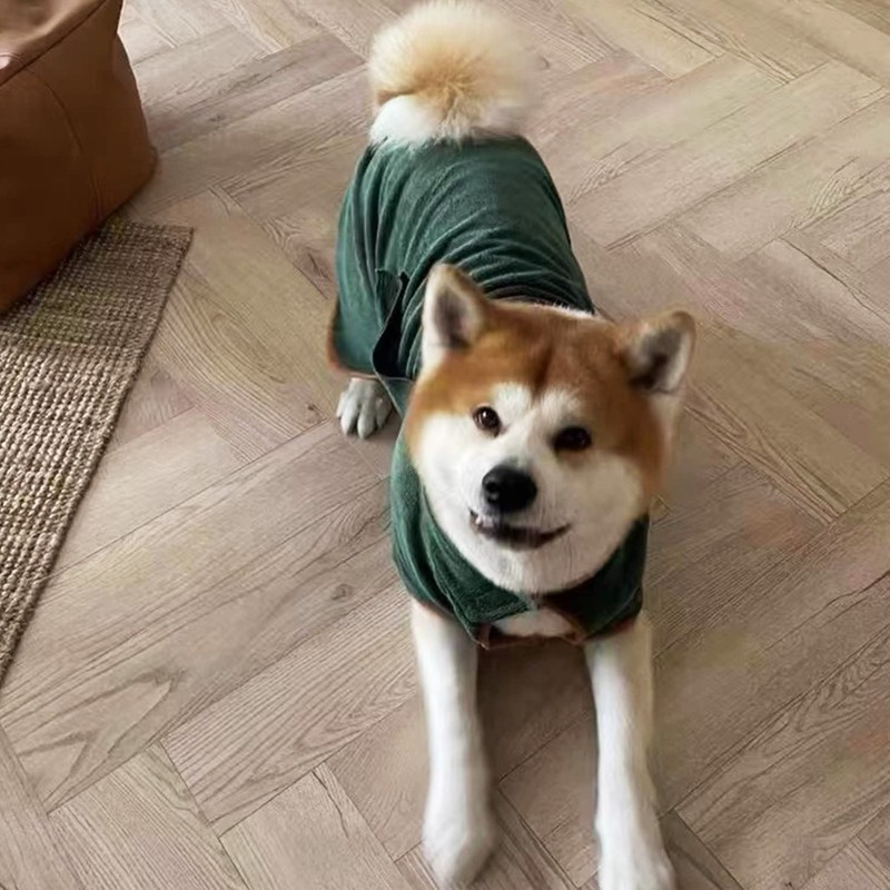 Dog Drying Robe Fast Drying Water Absorption Keep Warm Pet