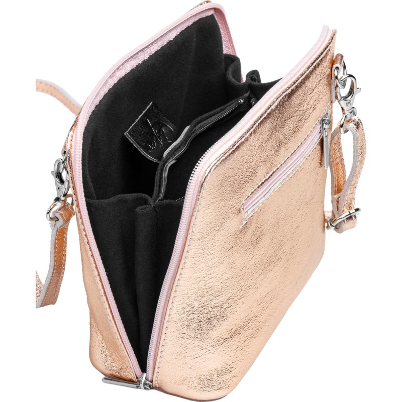 Caspar TL778 Small Elegant Women's Leather Clutch Shoulder Bag -