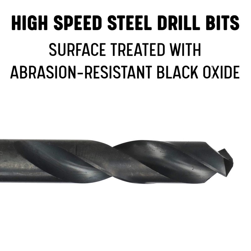 Drill America 1/4" High Speed Steel Heavy Duty Split Point