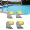 4pcs Cyclonic Scrubbing Brushes Plastic Rubber Cyclonic Brush Replacement Parts