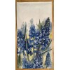 TWO Spring Flowers Grape Hyacinths Pearls Purple Paper Napkins Decoupage