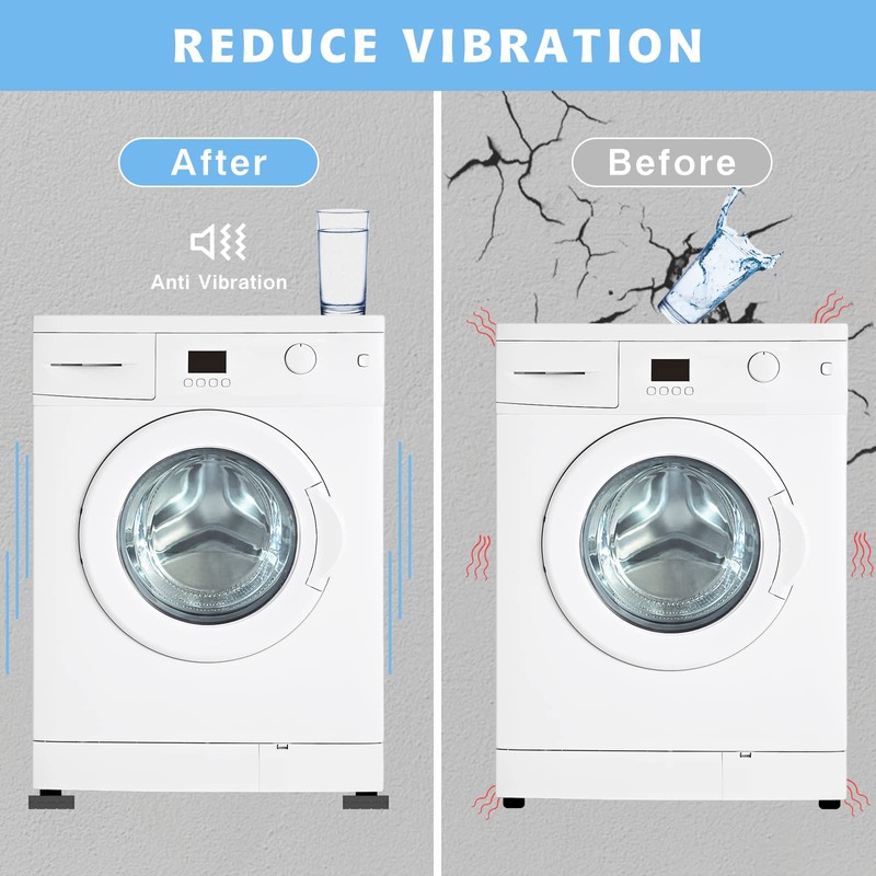 SEISSO Anti Vibration Pads for Washing Machine, Anti Vibration Pads
