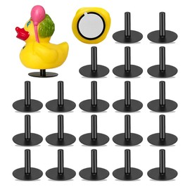 WLORYB Rubber Duck Holder for Jeep,Duck Plug for Car Dash,Car Plastic Duck Mount,Black,20PCS（Not Include Rubber Duck